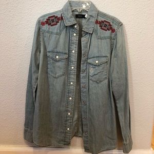 Jean Button Up